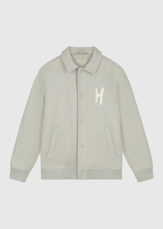Collegejacke - Grün meliert