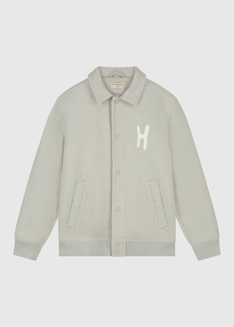 Varsity Jacket - Green Melange