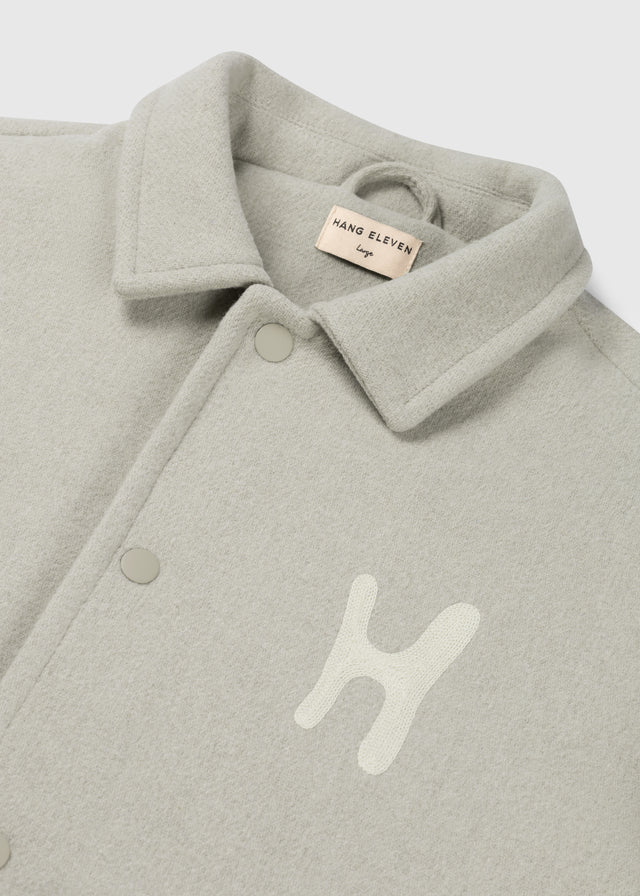 Collegejacke - Grün meliert