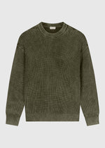 Washed Knit Crewneck - Chimera Green