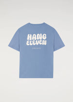 Organic Wavy Tee - Dusty Blue