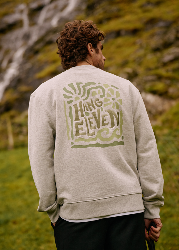 Wild Botanics Crewneck - Grey Melee