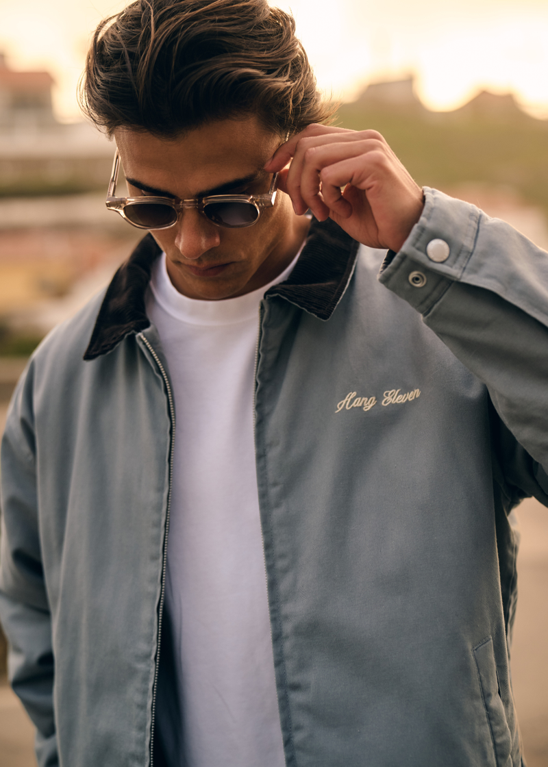 Premium Arbeiterjacke - Gewaschenes Grau