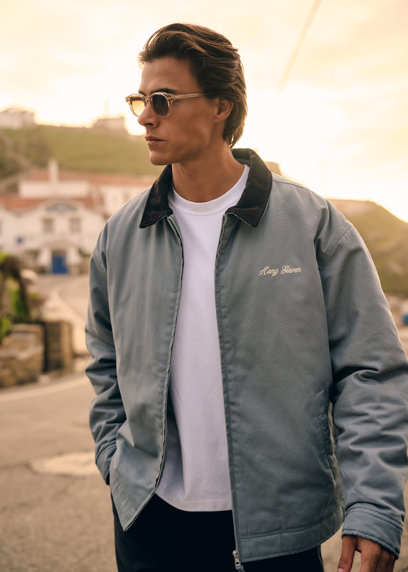 Premium Arbeiterjacke - Gewaschenes Grau