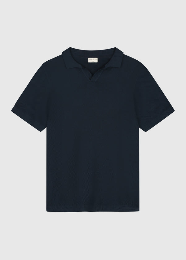 Structure Polo - Navy Blue