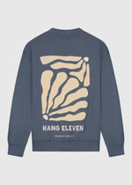 Botanical Crewneck - Ombre Blue