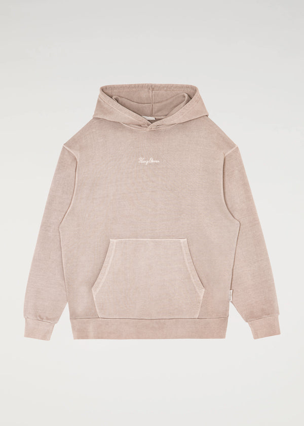 Heavyweight Logo Hoodie - Washed Brown