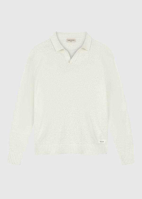Loop Knit Polo - Ecru