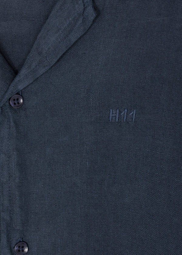 Linen Shirt  - Navy