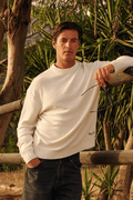 Loop Knit Crewneck - White Sand