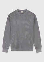 Oversized Knit Crewneck - Washed Anthracite