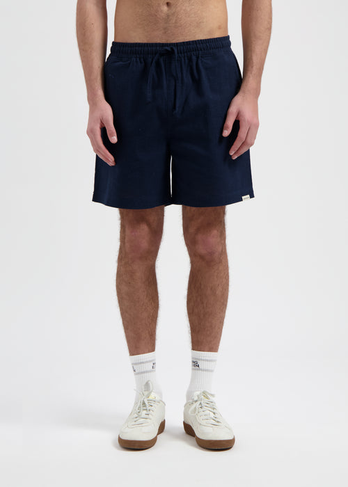Uni Slub Short - Navy Blue