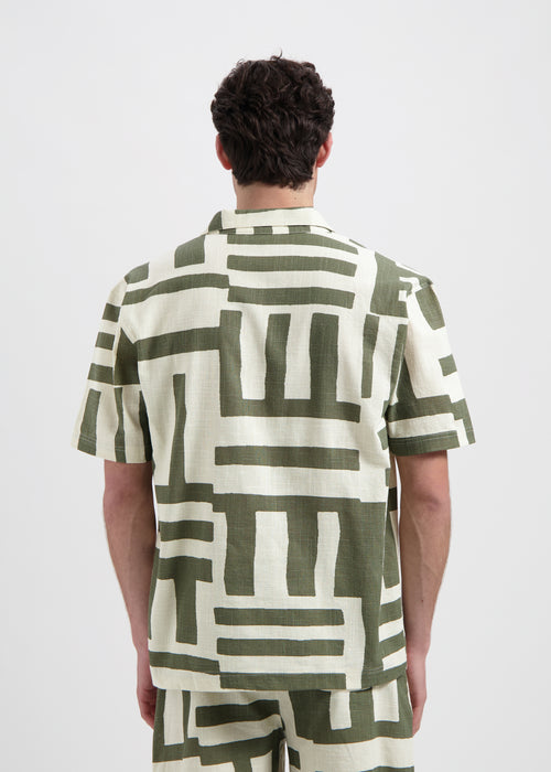 Stripe Slub Shirt - Green