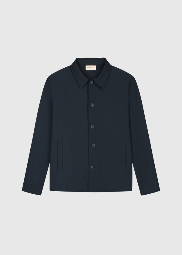 The Seersucker Jacket - Navy