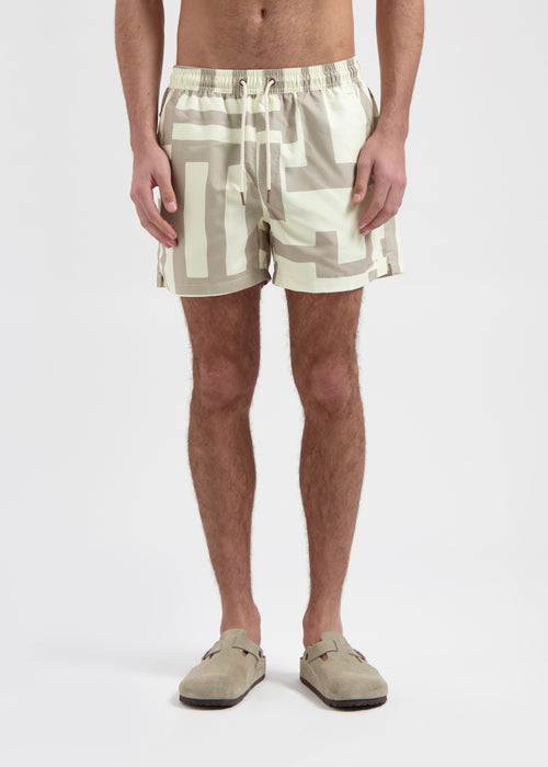 Graphic Swim Short - Sand