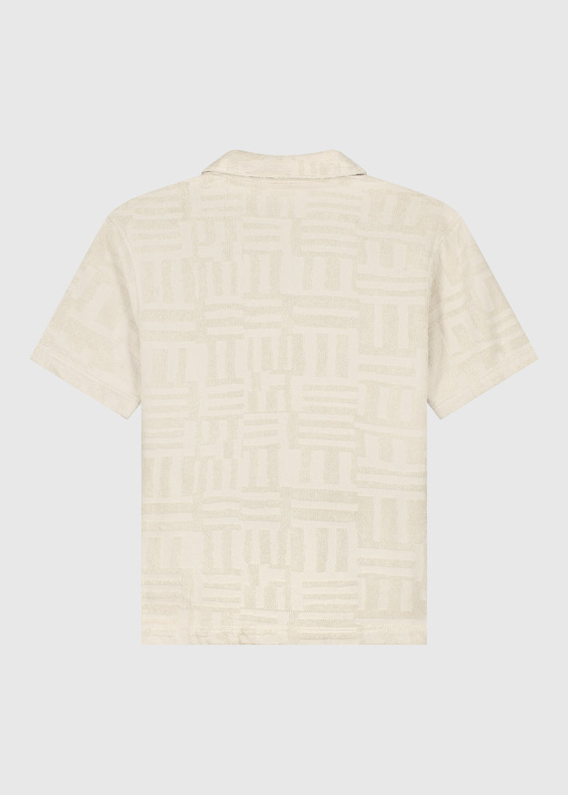Chemise jacquard éponge - Sable