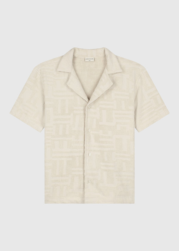 Toweling Jacquard Shirt - Sand