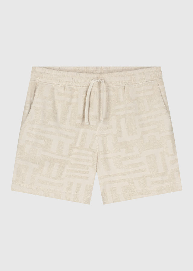 Frottee Jacquard Short - Sand