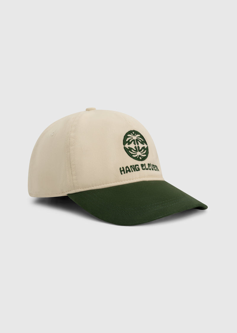 Casquette bicolore - Vert foncé