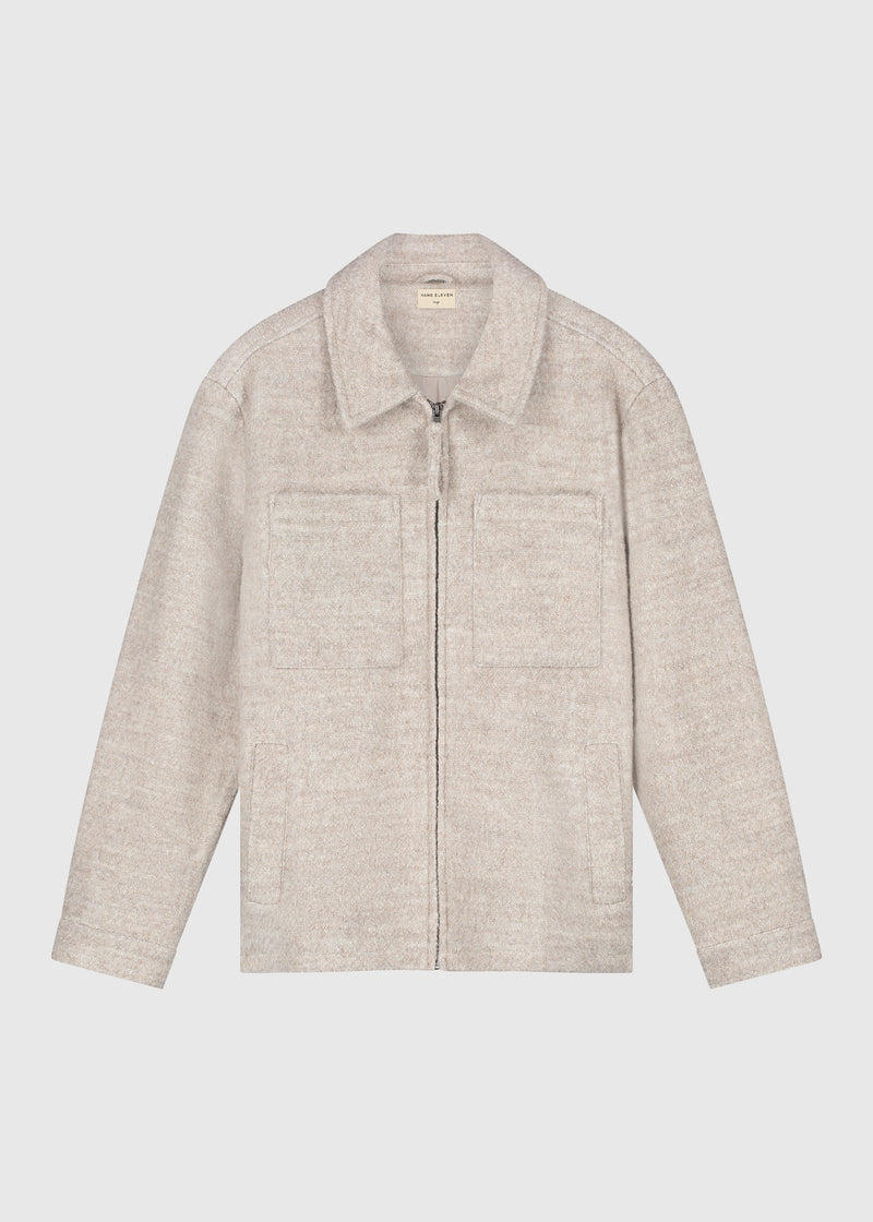 Premium Wool Jacket - Sand